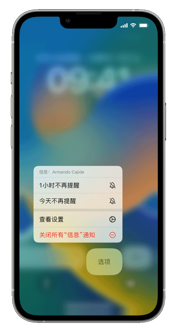 iPhone 14 如何在锁定屏幕上使用通知?