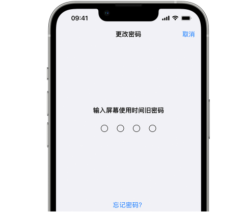 蚌山iPhone屏幕维修分享iPhone屏幕使用时间密码忘记了怎么办 