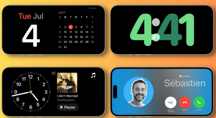蚌山苹果手机维修分享iOS17横屏充电待机显示有什么好处 