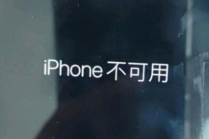 蚌山苹果服务网点分享锁屏界面显示“iPhone 不可用”如何解决 