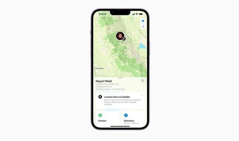 蚌山苹果14维修分享iPhone14系列中 FindMy功能通过卫星分享位置方法教程 